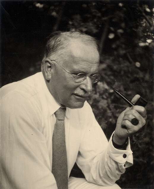 Black and white portrait of Carl Gustav Jung